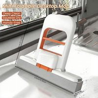 Vente chaude Mini vadrouille de bureau pliable pour le nettoyage de la cuisine Mini vadrouille Portable auto-pressant humide sec Mini vadrouilles éponge ménagères