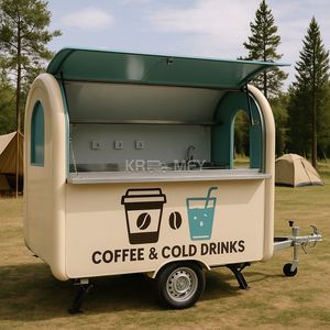 Carrito de Hot Dogs Personalizado 2025, Remolque de Helados, Camión de Comida Rápida Móvil Retro Estilo Americano - Product Image 4