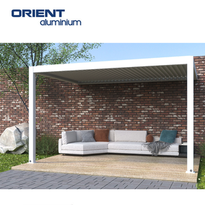 Pergola Bioclimatique en Aluminium Étanche 2026 avec Toit à Lames Orientables pour Jardin, Ensemble de Pergola en Aluminium <span class=keywords><strong>6x4</strong></span> Murale Motorisée - Product Image 6