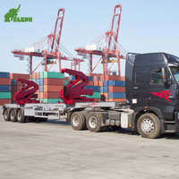 Camion à conteneurs Howo Sinotruck 20 pieds 8x4, camion à conteneurs à levage latéral, camion à conteneurs à chargement latéral