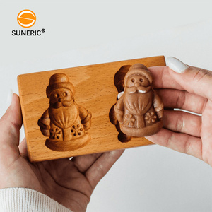 Stampi in Legno per <span class=keywords><strong>Biscotti</strong></span>, Tagliabiscotti a Forma di Fiocco di Neve, Stampo per Pasticceria e Torte - Product Image 4
