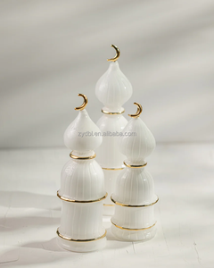 Oferta Especial: Frascos <span class=keywords><strong>de</strong></span> Vidrio Estilo Islámico con Diseño <span class=keywords><strong>de</strong></span> Torre <span class=keywords><strong>de</strong></span> Mezquita y Acento Lunar, Frascos <span class=keywords><strong>de</strong></span> Vidrio Transparente <span class=keywords><strong>de</strong></span> Grado Alimenticio con Diseño Acanalado, Herméticos, para Decoración del Hogar en Ramadán, Regalo - Product Image 4