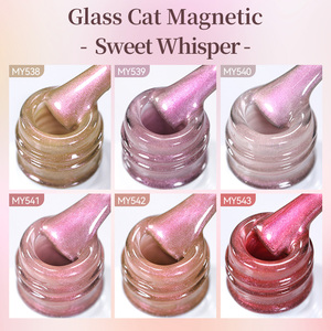 BORN PRETTY Salon Quality Sheer Pink Cat Magnetic Gel Polish Shimmer Cat Eye Nail Polish Gel Supply for Create Your Own Brand - Product Image 3