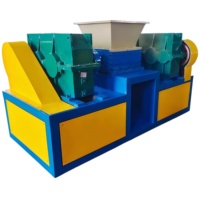 Broyeur à double axe de type 400, type 600, type 800 pour déchets électroniques, plastiques, vieux vêtements, matelas et tissus usagés