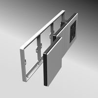 Personnalisation du système KNX pour maison intelligente, interrupteur HVAC, panneau d'interrupteur de contrôle tactile de la climatisation avec affichage numérique