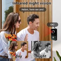 Moniteur de caméra de sonnette vidéo LCD de 7 pouces système d'interphone vidéo bidirectionnel filaire avec vision nocturne déverrouillage à distance pour les maisons de villas