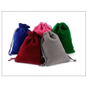 Wholesale Recyclable Suede Pouch Velvet Drawstring Jewelry Bag Custom Printed Watches Necklaces Gemstones Glasses <b>Rings</b> Earrings - Product Image 3