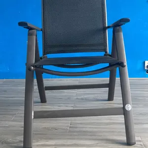 Yastık ve yastık tüm hava Rocker koltuk Rattan mobilya ile AURA açık kapalı hasır sallanan sandalye