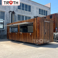 Food Truck Commercial de Luxe Portable pour Shawarma, Équipement de Restauration Mobile pour BBQ en Plein Air Truth Street