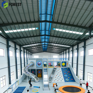 Arena de Trampolines con Estructura de Acero, Malla de Nylon, Juegos Interactivos, Acolchado de Seguridad, Cancha de Dodgeball, Contratista de Instalaciones - Product Image 1