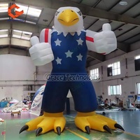 Ballon gonflable géant en forme d'aigle chauve volant, modèle d'animal gonflable pour la promotion