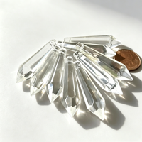 Pendentif Prisme en Cristal K9 Transparent à Pointes pour Lustre, Pièces de Lampe, Attrape-Soleil, Décoration de Mariage et d'Intérieur