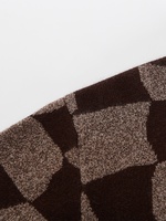 Pull tricoté DONYI à col à carreaux 100 % cachemire pur pour homme, épais, chaud, anti-boulochage, 600g, manches longues, hiver, en stock