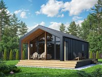 Maisons préfabriquées modulaires modernes en acier léger triangulaires, villas de luxe modernes