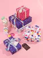Papier de soie d'art de Noël de haute qualité en gros 80g 43*300cm Cadeau Luxe Emballage personnalisé pour anniversaire Rouleau de papier d'emballage