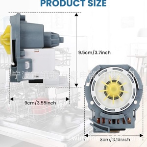 Pompe de vidange pour lave-vaisselle Win Win W10876537 110-120 V, pièce de rechange électrique en plastique pour usage domestique - Product Image 3