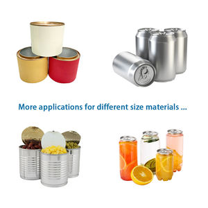 60 Blikjes/Min Snack Food Pet Pot Inblikken Gemakkelijk Open Deksel Sluitmachine Voor Plastic Blikjes - Product Image 6