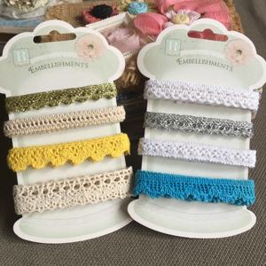 <span class=keywords><strong>Scrapbooking</strong></span> embellissement <span class=keywords><strong>Crochet</strong></span> dentelle ruban Collection pour artisanat Scrapbook ruban coton ruban garniture ensemble - Product Image 4