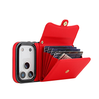 Étui à sangle lanière bandoulière pour iPhone 15 16 Pro 17 Air mains libres corde réglable amovible antichoc en cuir PU couverture de téléphone