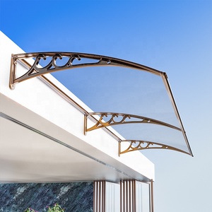 Diy Door Canopy Brackets <strong>Wall</strong> <strong>Mounting</strong> Polycarbonate Sheet Aluminum <strong>Awning</strong> for Window Front Door Rain Protection - Product Image 5