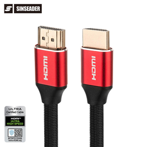 Longueur personnalisée 4k 8k câble ultra hd <span class=keywords><strong>hdmi</strong></span> vers <span class=keywords><strong>hdmi</strong></span> haute vitesse 2m <span class=keywords><strong>4m</strong></span> de long câble <span class=keywords><strong>hdmi</strong></span> rouge - Product Image 3