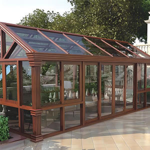 Véranda en aluminium sur mesure, imperméable, antirouille, isolée, à rupture de pont thermique, avec toit en verre <span class=keywords><strong>double</strong></span> <span class=keywords><strong>vitrage</strong></span> pour villas et appartements - Product Image 6