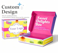 Conception personnalisée de haute qualité Logo Impression de qualité alimentaire pliable Gâteau alimentaire Cookie Pain Pâtisserie Donut Macaron Boîtes d'emballage en papier