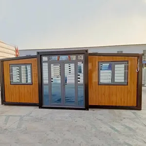 Nhà máy đúc sẵn Cấu trúc kim loại Modular di động Tiny nhà prefab Dễ dàng cài đặt đôi cánh gấp nhà CONTAINER