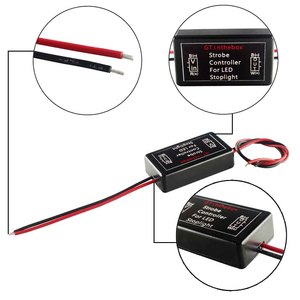 2 pièces Module <span class=keywords><strong>de</strong></span> commande <span class=keywords><strong>de</strong></span> clignotement stroboscopique pour feux stop LED 12V GS-100A - Product Image 2