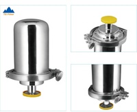 Nouveau boîtier de ventilation en acier inoxydable 316L de qualité sanitaire, surface électro-polie pour la stérilisation de l'air des réservoirs/conteneurs