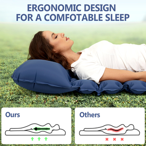 Widesea Camping Inflatable <b>Mattress</b> In Tent Folding Camp Bed Sleeping Pad Picnic Blanket Travel Air Mat Camping Equipment - Product Image 5