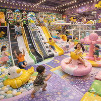 Équipement de terrain de jeux intérieur Dola, château gonflable pour parc d'aventure, pour centres de jeux commerciaux avec garantie d'un an