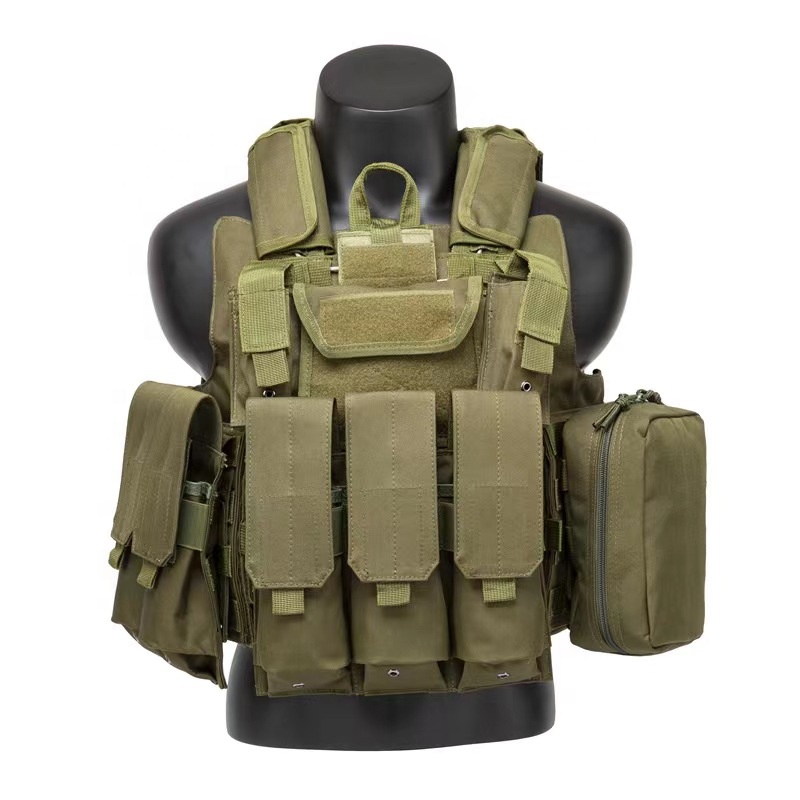Factory Price Sport Outdoor Tactical Green Training Vest Tactical Pouch Tactical Vest Men's Vests Waistcoat