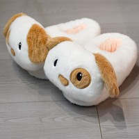 Chaussons en peluche pour animaux de compagnie, vente en gros d'usine, chaussons en peluche pour chiots, chaussons d'intérieur pour filles et garçons, chaussures chaudes et moelleuses pour l'hiver