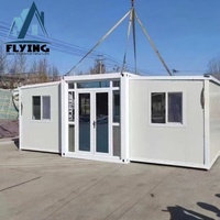 Maison conteneur extensible 20/30/40 pieds, préfabriquée à faible coût, de luxe, entièrement meublée, villa en acier préfabriquée