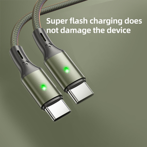 Loại mới của màu sắc LED ánh sáng siêu <span class=keywords><strong>Flash</strong></span> sạc cáp dữ liệu 3A hiện tại đồng thời sạc và truyền dữ liệu - Product Image 2