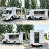 Fourgonnette de restauration mobile personnalisée, entièrement équipée, de luxe, pour pizza, barbecue, hot-dogs, frites, glaces, en acier inoxydable