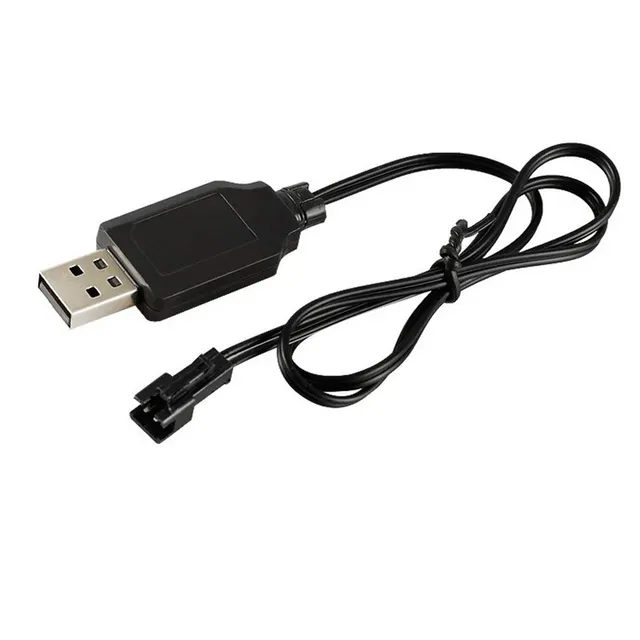 USB Charger Cable for 3.7V Lithium Battery Charger SM-2P Forward RC Car Aircraft Spare Parts RC Quadcopter Toy