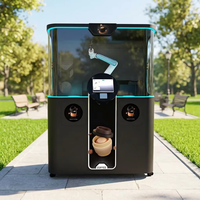 Distributeur automatique intelligent chinois entièrement automatisé avec bras robotisé pour café fraîchement moulu dans les parcs