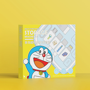 กล่องเก็บสายชาร์จอเนกประสงค์ โดราเอมอน ลิขสิทธิ์แท้ ROCK พร้อมกระจก กล่องเก็บของพกพาสำหรับเดินทาง - Product Image 6