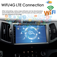 Radio Mobil Auto navigasi GPS, Radio mobil Multimedia 2Din Android 13 2DIN 8GB + 128GB dengan kontrol suara AI untuk KIA Sportage 3 2010-2016