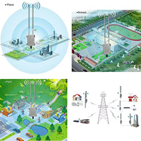 Punto de Acceso WiFi Inalámbrico AP20 Remoto de 2.4G y 300Mbps, IP67 a Prueba de Polvo, Puerto LAN de Metal, Red para Exteriores