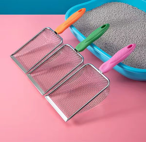 <span class=keywords><strong>Pelle</strong></span> à déjections pour animaux de compagnie durable, manche long en acier inoxydable, filtre à litière de 42 cm, <span class=keywords><strong>pelle</strong></span> à sable, tamis, sacs à excréments - Product Image 4