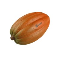 FOCUS Anti-stress personnalisé en forme de fruit, en cuir PU souple et durable, à remontée lente, avec logo promotionnel