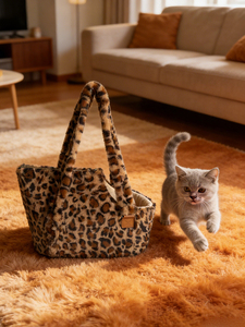 Sac de transport pour animaux de compagnie (<span class=keywords><strong>chien</strong></span> et chat) léger, sûr, grande capacité, respirant, en polyester, tendance et luxueux – Offre spéciale - Product Image 2