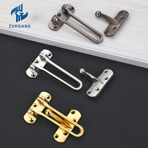 Serrure de porte coulissante de sécurité moderne à barre pivotante boucle de fermoir antivol chambre et salle de bain loquet de <span class=keywords><strong>garde</strong></span> de porte en alliage de Zinc - Product Image 4