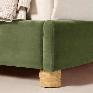 Home Hotel Bedroom Furniture Wooden King Size <strong>Platform</strong> <strong>Bed</strong> Upholstered <strong>Bed</strong> <strong>Frame</strong> - Product Image 6
