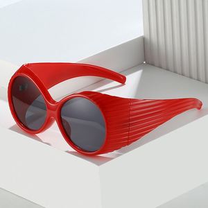 Novedad 2025, Gafas de Sol Redondas de Moda para Hombre y Mujer, Estilo Punk, UV400, Cyberpunk - Product Image 2