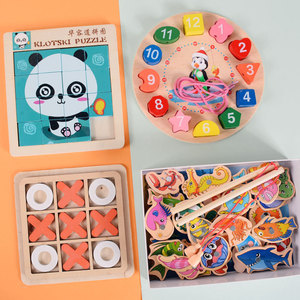 Juguetes educativos de madera, rompecabezas, bloques de construcción para niños de 3 a 6 años, entrenamiento del pensamiento, venta al por mayor - Product Image 3