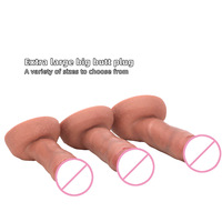 Plug anal en silicone liquide extra-large à pointe en forme d'œuf pour hommes et femmes, pénis réaliste, godemiché, jouet sexuel, gros godemiché